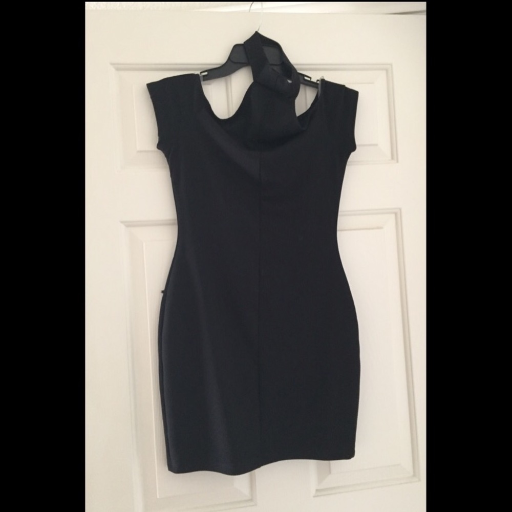 Bodycon Dress with Roses - Picture 3 of 3